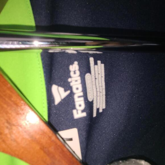 Fanatics Seattle Seahawks Quarter-Zip Pullover - Navy Blue Size XL - Picture 3 of 6